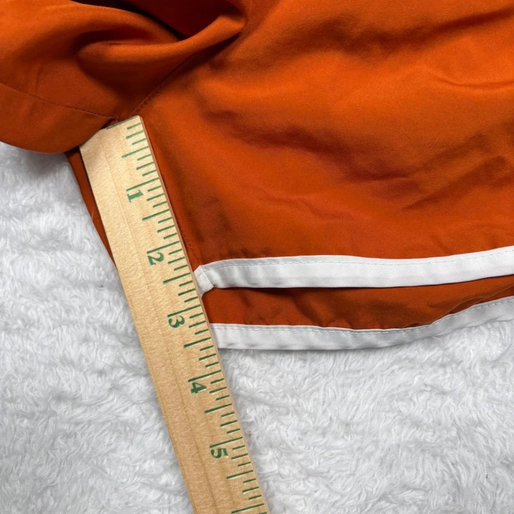VTG 90s Nike Texas Longhorns Running Shorts Womens L‎ Orange Plaid Dri-Fit  RARE